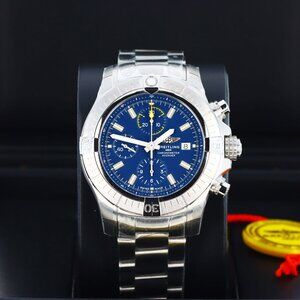 Breitling Avenger Chronograph 45mm, Blue Dial - Stainless Steel on Bracelet